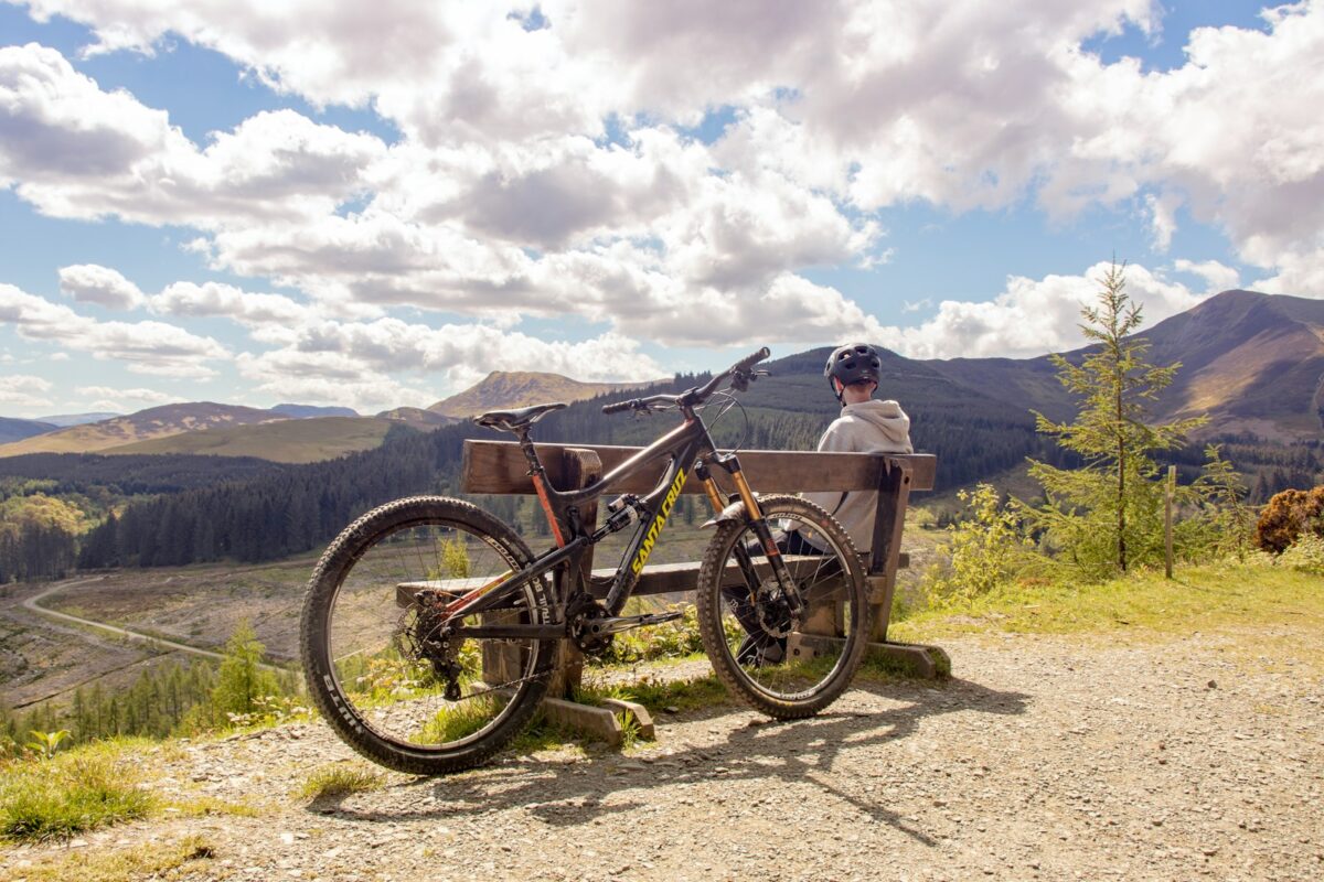 un cyclotouriste